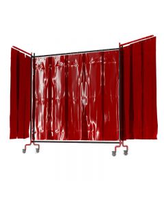 Red Welding Grade PVC Welding Screen With Frame - Weldflex