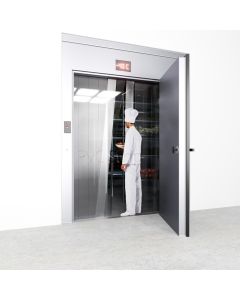 Freezer Grade PVC Strip Curtains - Bullet Rail Suspension System 